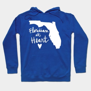 Floridian At Heart: Florida State Pride Calligraphy Hoodie